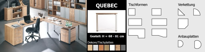 Schreibtisch-Serie Quebec