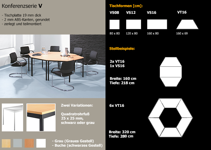 Konferenztisch-Serie V
