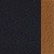 Leder schwarz Cappuccino