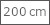 200cm Breite (Standard)